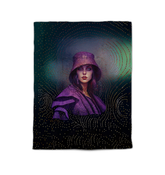 Luxurious Serene Elegance Comforter in a tranquil bedroom setting.